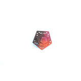 Plum Tangerine Fuchsia Cocktail Ring Perforated - Vertigo