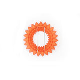 Flower Brooch - Dahlia Tangerine Back