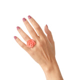 Coral Cocktail Ring - Vertigo by Varily Jewelry
