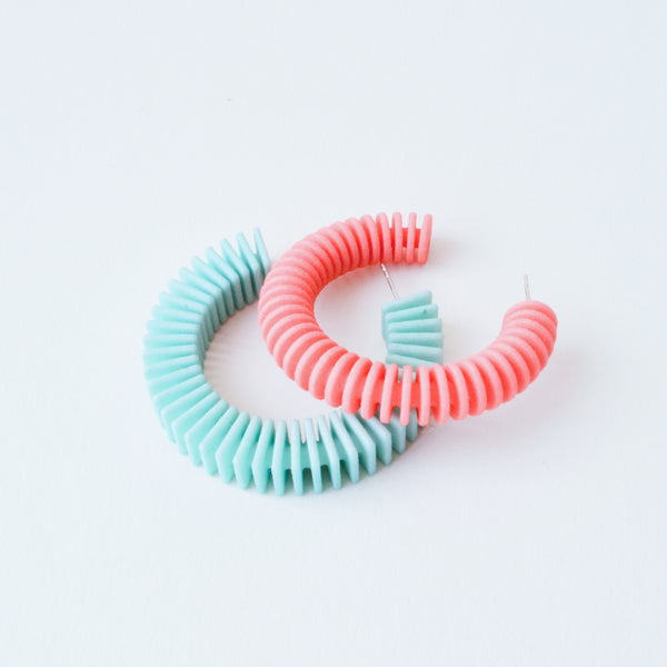 Geometric Mismatched Earrings - Optical