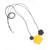 Yellow and Black 3 Element Necklace 