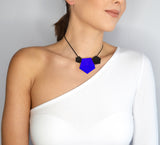 Blue Short 3 Element Necklace - Vertigo by Varily Jewelry