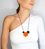 Tangerine Long 3 Element Necklace - Vertigo by Varily Jewelry