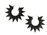 Hoops XL - Rainforest Black by Varily Jewelry