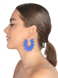 Blue Hoops XL - Rainforest Hoop Earrings