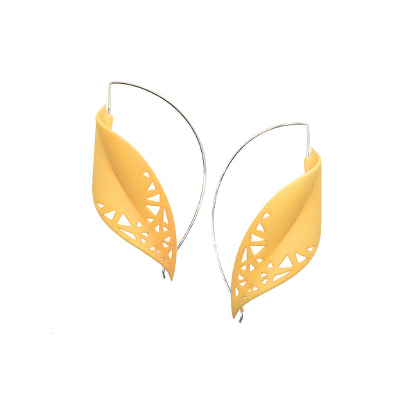 Citrus Leaf Earrings - Rainforest by Varily Jewelry