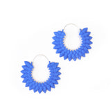 Hoop Earrings - Dahlia Blue by Varily Jewelry