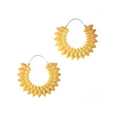 Hoop Earrings - Dahlia Citrus by Varily Jewelry