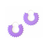 Hoop Earrings - Dahlia Lilac by Varily Jewelry