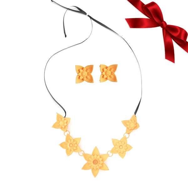 Dahlia Necklace & Earrings Set - Christmas Gift