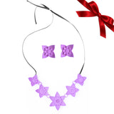 Dahlia Necklace & Earrings Set - Christmas Gift