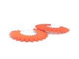 Tangerine Hoop Earrings - Dahlia by Varily Jewelry