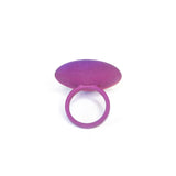 Purple & Fuchsia Round Ring - Vertigo by Varily Jewelry Side View
