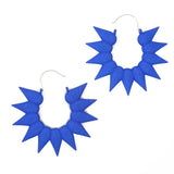 Blue Back Hoops XL - Rainforest Hoop Earrings