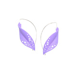 Lilac Leaf Earrings - Rainforest by Varily Jewelry