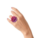 Fuchsia & Purple Round Ring - Vertigo by Varily Jewelry