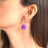 Lilac Sphere dangle earrings - Optical by Varily Jewelry