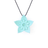 Aqua Dahlia Pendant - Design Your Own Necklace