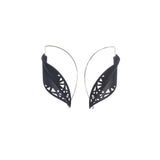 Black Leaf Earrings - Rainforest by Varily Jewelry