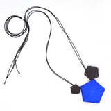 Blue and Black 3 Element Necklace 