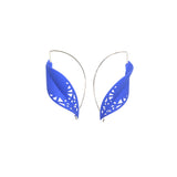 Blue Leaf Earrings - Rainforest by Varily Jewelry