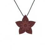 Brown Dahlia Pendant - Design Your Own Necklace