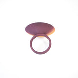 Citrus & plum Round Ring - Vertigo by Varily Jewelry Side View
