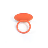 Citrus & Tangerine Round Ring - Vertigo by Varily Jewelry Side View