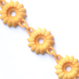 Flower Chain Bracelet - Dahlia in Citrus 