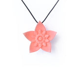 Coral Dahlia Pendant - Design Your Own Necklace