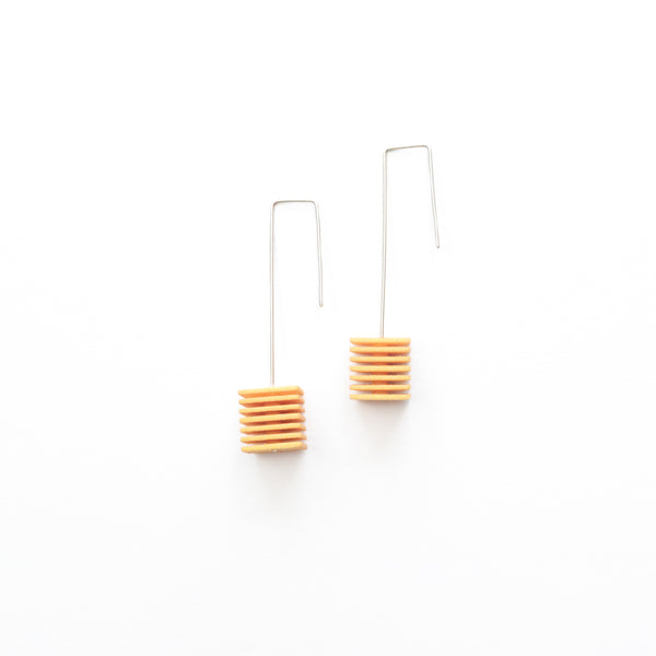 Citrus Cube Earrings - Optical by Varily Jewelry