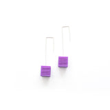 Lilac Cube Earrings - Optical by Varily Jewelry
