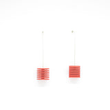 Tangerine Cube Earrings - Optical Collection
