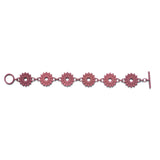 Plum Flower Chain Bracelet - Dahlia