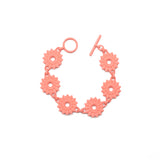 Coral Flower Chain Bracelet - Dahlia by Varily Jewelry