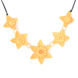 Citrus 5 Flower Dahlia Necklace - Design Your Own Necklace
