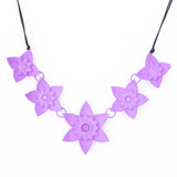 Lilac 5 Flower Dahlia Necklace - Design Your Own Necklace