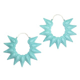 Hoops XL - Rainforest Aqua by Varily Jewelry