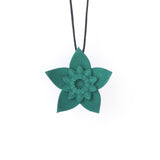 Forest Green Dahlia Pendant - Design Your Own Necklace