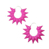 Hoops XL - Rainforest Fuchsia by Varily Jewelry