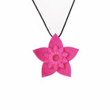 Fuchsia Dahlia Pendant - Design Your Own Necklace