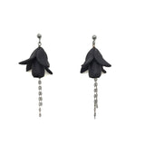 Black Fuxia Earrings - Rainforest by Varily Jewelry