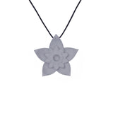 Grey Dahlia Pendant - Design Your Own Necklace