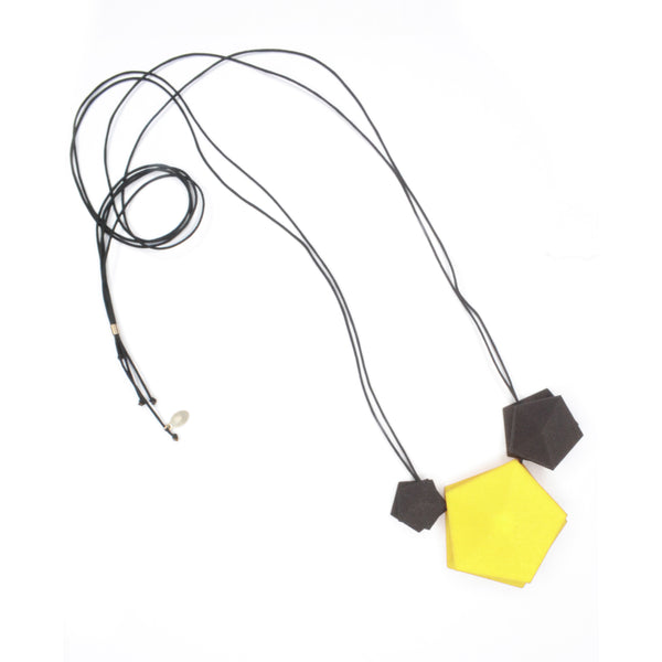 Lemon Yellow 3 Element Necklace - Design Your Own Necklace