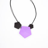 Lilac 3 Element Geometric Necklace - Vertigo by Varily Jewelry