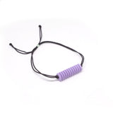 Lilac Geometric Bead Bracelet - Optical