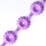 Flower Chain Bracelet - Dahlia in Lilac