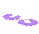 Lilac Hoop Earrings