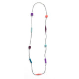 Pastel Color Long Beaded Necklace - Optical