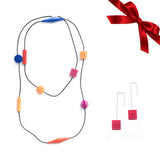Optical Necklace & Earrings Set - Christmas Gift